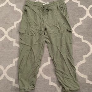 American Rag Army Green Rayon Joggers